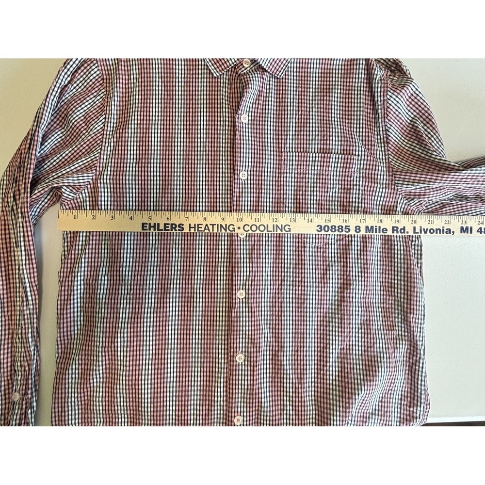 Tommy Bahama Shirt Mens M Silk Blend Long Sleeve Button Down Striped Plaid - Picture 4 of 10